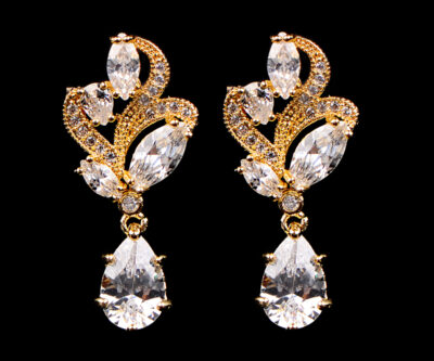 Tiny Zircon Earrings